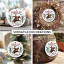 Western Christmas Ornaments 2025 - Cowboy Ornaments for Christmas Decorations, Ceramic Ornament for Vintage Cowboy Decor, Xmas Gifts for Cowboys Western, Men, Friends, Family, Coworkers