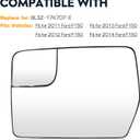 Driver Left Side Power Heated Mirror Glass for 2011-2014 Ford F-150 with Rear Holder, Blind Spot Convex Side View Mirror, Replace for BL3Z-17K707-E