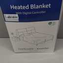 ACCU-WARMTH Heated Blanket Twin Size - Fast Warming Heating Electric Blanket with 6 Heat Settings & 4 Hours Auto-Off, Ideal Gift for Her, 62"x84", London Grey