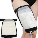 Leg Bag Mesh Holder with Pocket for Urine Collection Bags Nephrostomy Foley Urinary Catheter Stabilization Device Suprapubic Drainage Cath Kidney Failure Supplies Wheelchairs Men Women Pack of 1