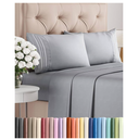 King Size 4 Piece Sheet Set - Comfy Breathable & Cooling Bed Sheets Set - Hotel Luxury Bedding for Women, Men, Kids, Teens, Boys & Girls - Deep Pockets, Soft and Wrinkle Free - Oeko-Tex - Steel Blue