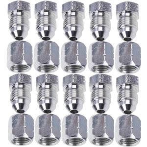 10 Pairs 1/4" # 4 JIC Cap 0304-C-04 & Plug 2408-04 Hydraulic Adapter Fitting 7/16-20