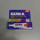 Kank-A Triple Action Gel, 0.42 oz, Maximum Strength Mouth Pain Relief Gel for Canker Sores, Triple Action Treatment, Fast Acting and Long-Lasting Pain Relief, Cools and Soothes Irritation, 0.42 oz