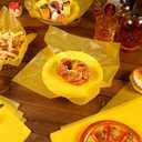 Estune 240 Pcs 12 x 12 Inch Deli Paper Sheets Sandwich Dry Wax Paper Oil Proof Food Basket Liners Food Wrapping Sheets for Bread, Party, Picnic, Festival, BBQ(Yellow)