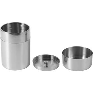Tyenaza Tea Canister, Stainless Steel Tea Tins, Textured Tea/Coffee/Sugar Canisters, Canister Home Kitchen Canisters for Tea Coffee Sugar Storage(s)
