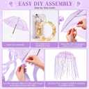 Dansydaisy Jellyfish Umbrella Costume LED DIY Halloween Cosplay