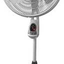 Lasko Oscillating Adjustable Pedestal Stand Fan with Timer and Remote for Indoor, Bedroom, Living Room, Home Office & College Dorm Use, 16 Inch, White, 1646