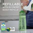 Bona Multi-Surface Hard Floor Cleaner Spray Mop Cartridge - 34 fl oz - Unscented - Refillable - Residue-Free Floor Cleaning Solution for Bona Spray Mops - Stone, Tile, Laminate, and Vinyl Floors (Green)