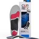 CURREX EdgePro Thermo Regulating Ski Boot Insoles for Snowboarding, Skiing, & Winter Sports  Ski Boot Inserts with Shock Absorbing Cushioning  for Men & Women  High Arch, 2X (2X-Large (Mens 13-15))