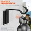 Plant Hanger Outdoor(6 Inch/2 Pack) Heavy Duty Hanging Plant Bracket for Hanging Plants Outside, Plant Wall Hooks for Bird Feeders, Wind Chimes, Flower Baskets