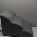 3 Tiers Dog Ramp and Stairs for Beds Or Couches - Non-Slip Sturdy Pet Steps - for Small Dogs to get on High Bed (grey)