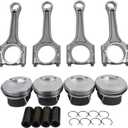 EA888 Engine Piston Connecting Rod Set 23mm Replacement for 2008-2015 Audi A4 TT VW Jetta Golf GTI Passat 2.0T 06H198401A 06J198401D NICEKE