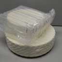 72-Pack 10.25 Inch White Heavy Duty Plastic Dinner Plates, Disposable Plates, Scallop Plates for Parties, Events, and Occasions