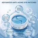 Retinol Collagen Under Eye Patches for Men & Women 30 Pairs | Hydrogel Eye Masks for Dark Circles, Wrinkles & Firming - Hydrating Anti-Aging Gel Pads