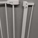 keny 29"-42.5" Baby Gate for Stairs, Auto Close Safety Dog Gate, Pressure Mounted Easy Walk Through Pet Gate for Doorways, Durable Stair Gate, 30" Tall, White