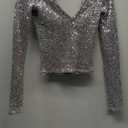 Zara Women's Silver Top S
