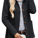 GRACE KARIN Women Casual Cardigan Knit Button Down Shirts Long Sleeve Shacket Jacket with Pockets Size M