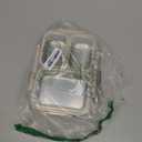 PTYTIFY Stainless Steel Bento Box, 3 Compartments Leakproof Stainless Steel Snack Containers, 25 oz Premium 304 Metal Lunch Box for Adults, BPAFree, Dishwasher Safe (Beige)