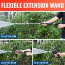 YAMATIC Pressure Washer Gun and Wand with 5 Spray Nozzles, M22-14mm & M22-15mm Fitting Replacement for Ryobi, Karcher, Greenworks, Craftsman, Troy bilt Power Washers, 4000 PSI