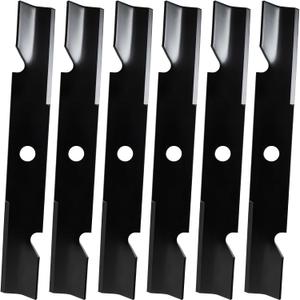 103-6402 Blade Compatible with Exmark 52" Deck Lazer Z Turf Tracer Pioneer, High Lift Mower Blade Replaces 103-6402-S 103-6382 103-6387-S to ro 109-6873, 18" Length 15/16" Center Hole, 6 Pack