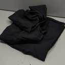 Sasttie Queen Comforter Set, 7-Piece Bed in a Bag, Pintuck Bedding Sets for All Season, Includes Comforter, Flat Sheet, Fitted Sheet, Pillowcases and Pillowshams, Black