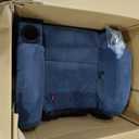 Ultra-Comfortable Corduroy Recliner (135 Forward & Backward Adjustment)  Adult Adjustable Electric Massage Heated Chair with Dual Cup Holders, Double-Side Storage Pockets & Tool-Free AssemblyBlue