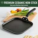 Goodful Ceramic Nonstick Pots and Pans Set, Premium Ceramic Coating Made without PFOA, PTFE or PFAS, Dishwasher Safe, 12-Piece, Charcoal Gray, 12-Piece Nonstick Cookware Set