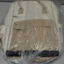 LOVEVOOK Laptop Backpack for Women 15.6 Inch, Travel Backpack with USB Charging Port Large Capacity Laptop Bag, Waterproof Bag for Business College Airline Approved Work Backpack (Beige)