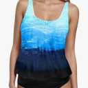 Modest Bathing Suit for Women Tummy Control Swimsuits Loose Tankini Swim Tops Plus Size Swimwear Bottoms Beachwear Set XXL