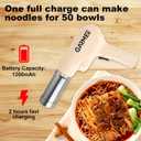 Electric Pasta Maker Machine Noodle Maker - Automatic Spaghetti Maker Pasta Roller Kitchenaid Attachment All-in-One Cordless Homemade Pasta Machine