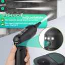 Handheld Steam Cleaner with Handle Control, 1.6L Large Water Tank, 3-Level Adjustable, Thickened Hose, Portable Steam Cleaner, High Temperature Pressurized Steamer for Home, Kitchen, Car (Dark Green)