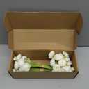 Floroom Ranunculus Artificial Flowers 18 Pcs Ivory Faux Silk Mini Ranunculus Bulk Fake Wedding Filler Flowers for DIY Bouquets, Centerpieces, Bridal Shower Decorations & Arrangements