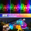 RIGIDON 4 Pack 30W LED Flood Light Outdoor, 16 Colour Changing IP66 Waterproof RGB Flood Lights with Remote Control for Garden, Yards, Stage, House Landscape Lighting