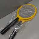 Electric Fly Swatter Handheld Bug Zapper - Indoor Outdoor 20in Zapping Racket for Pest Mosquito & Flies - Battery Powered Safe to Touch with 3-Layer Safety Mesh, Large Size, Pack of 2