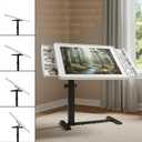 Jigsaw Puzzle Table 1500 Piece with Drawers and Cover 35"x26" Adjustable Puzzle Tables for Adults with 4 Wheels 6-Tilting-Angle Portable Plastic Jigsaw Puzzle Board
