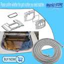 3 x Replacement stove Fireproof Glass Fiber Griddle Mesh gasket AW3441 0003441 52 inches long fits Vermont Castings Acclaim, Defiant, Resolute, Vigilant, Intrepid II, EncoreIntrepid.2pack