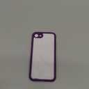 HOOMIL for iPhone SE 3rd/2nd Gen, iPhone 7/iPhone 8, Non-Yellowing, Drop Protection, Anti-Scratch Transparent Hard Back Phone Cover - Dark Purple