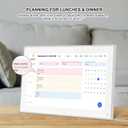 15.6 Inch Smart Desk Calendar & Chore Chart, IPS HD Touchscreen Interactive Display for Family Schedules, Streamline Household Organization