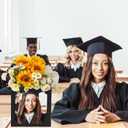 Spiareal 6 Pcs Graduation Box Centerpieces for Table 6/7 Inch Photo Frame Display Congrats Grad Party Favor Gift Picture Table Box Photo Props Frame for Graduation Decoration(Black)