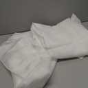 2Pcs White Sheer Voile Window Curtain Panels Elegant Light-Filtering Drapes for Bedroom Living Nursery Wide High Airy Window Decoration