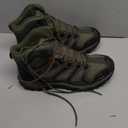 NORTIV 8 Men's Ankle High Waterproof Hiking Boots Outdoor Lightweight Shoes Trekking Trails Armadillo (12 Wide, Army/Green/Black/Orange)