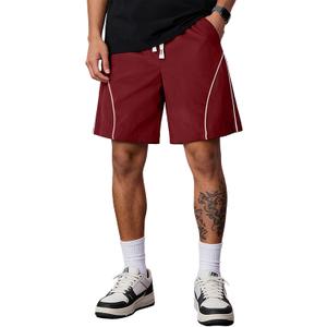 JMIERR 2026 Mens Casual Y2K Shorts Quick Dry Elastic Waist Drawstring Lightweight Activewear Beach Shorts (XX-Large, Burgundy)