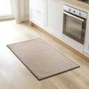 GRANNY SAYS Kitchen Mats for Floor, Kitchen Rugs Non Slip Washable, Absorbent Runner Rugs for Kitchen Sink, Rugs for Floor, Carpet Runner, 17  30 Washable Rug, Beige Rug for Kitchen Decor (1'5" x 2'6", Khaki)