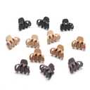 Cobahom 24 Pack Small Hair Claw Clips 1.2 Inch Plastic Matte Hair Clips for Thin Hair No-Slip Mini Hair Clip Hair Styling Accessories for Women and Girl (Black, Brown, Apricot, Chocolate)