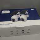 ARCCTV Solar Security Cameras Wireless Outdoor, 4MP 360° View Battery Powered Outdoor Camera, Night Vision with Spotlight, 2-Way Audio, PIR Motion Sensor, 2.4G/ 5G Dual Band WiFi (2 Pack)