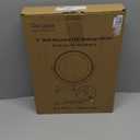 Rocollos Rechargeable Wall Mounted Lighted Makeup Mirror Chrome, 8 Inch Double-Sided LED Vanity Mirror 1X/10X Magnification,3 Color Lights Touch Screen Dimmable 360°Swivel 13 Inch Extendable