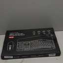 Wireless Keyboard and Mouse Combo, 2.4G Full Size Wave Keys Ergonomic Keyboard with Wrist Rest and 3-Level DPI Adjustable Wireless Ergonomic Mouse for Windows, Mac OS Desktop/Laptop/PC(Black)