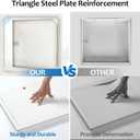 Thickness Of 0.17in18x18 Metal Access Panel For Drywall Made Heavy-Duty Steel,3min Install,5-Year Warrnaty,Key Latch Lock,Thickened & Hardened Solve Shake And Brittle Problem.For Drywall,Bathroom