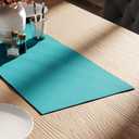 2 x Encasa XO Table Runner 13x36 in Long | Cotton Canvas Fabric | Azul Blue Solid Color | Machine Washable & Durable