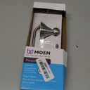 Moen Preston Collection Spot Resist Brushed Nickel Single Post Toilet Paper Holder, Wall Mounted Toilet Roll Holder, DN8408BN (2-3/8 x 6-1/2 Inch)